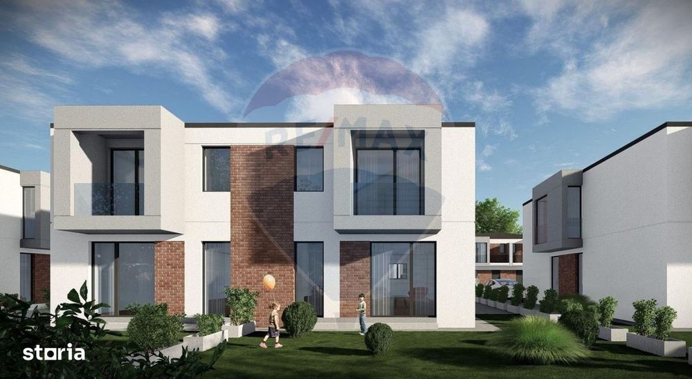 DE VANZARE casă nouă Tunari – 4 camere Ansamblu privat !!!