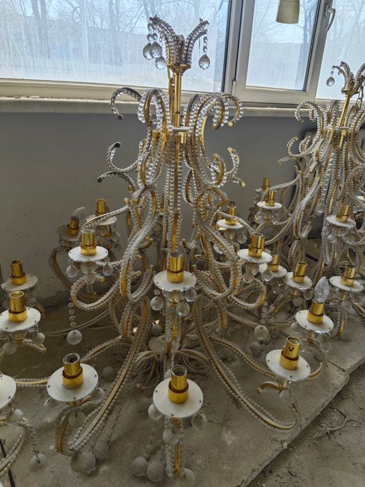 Люстры для высоких потолков 4шт