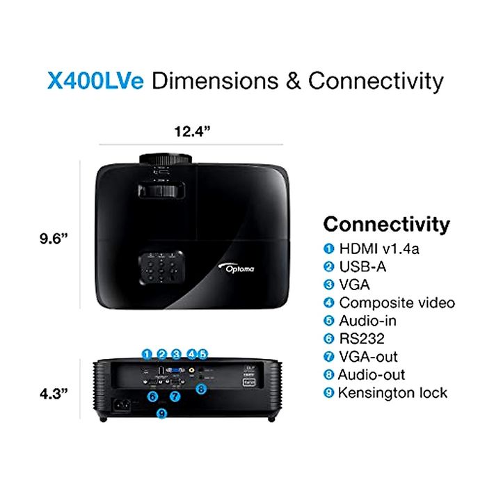 Optoma x400Lve kalichstva bor