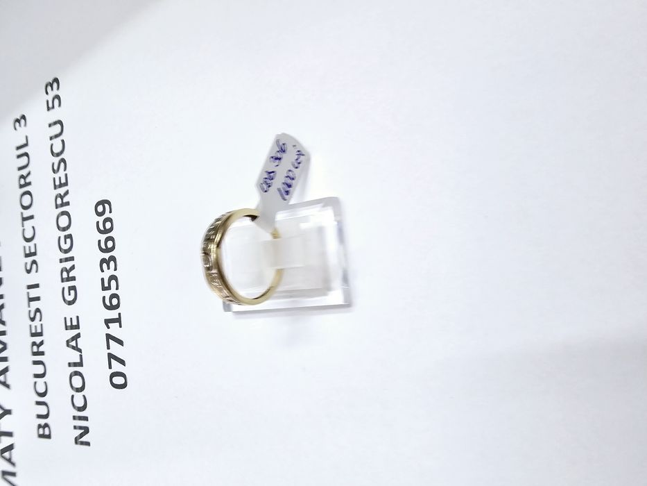 Vand inel dama din aur 14 k 2 g cod 306