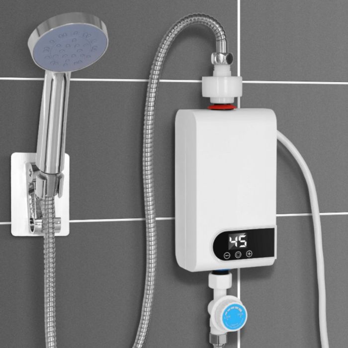 Проточен бойлер 3500W с дигитален дисплей – Моментална топла вода без