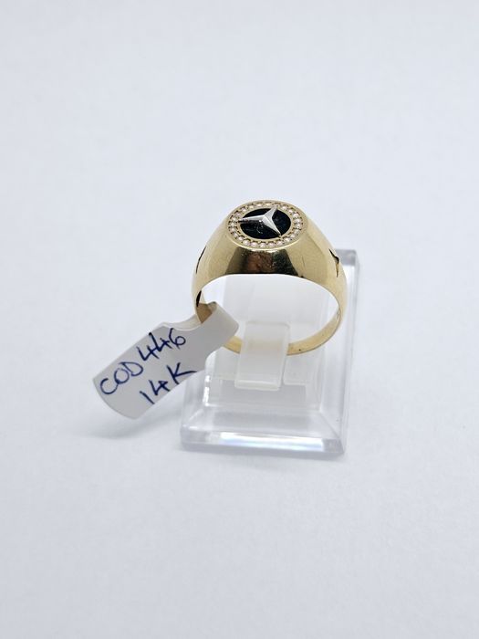 Vand inel barbat din aur 14 k 4.2 g cod 446