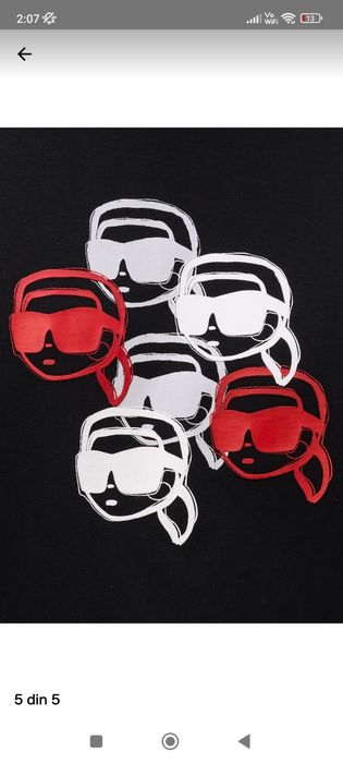 Oferta Tricou Karl LAGERFELD original 100% marimea M si L colectia nou
