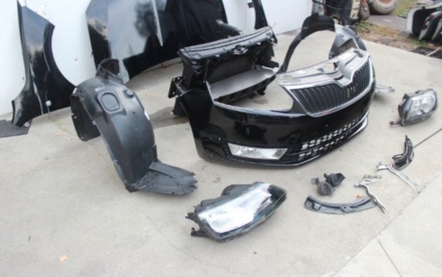 бампер на шкода рапид skoda rapid передний