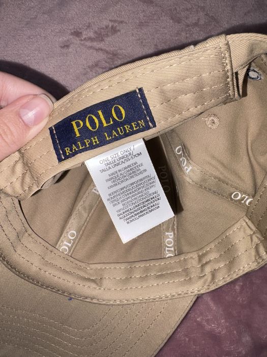 Șapcă crem bej maro Polo Ralph Lauren etichetă  Nouă nepurtată new