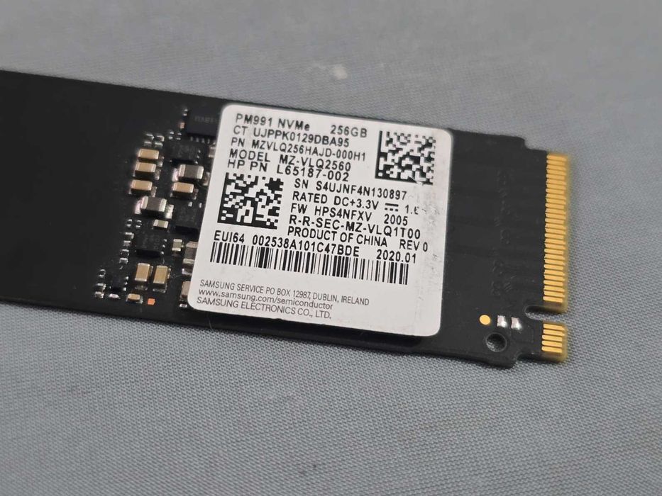 Solid State Drive SSD Samsung PM991 256GB M.2 NVMe PCIe Gen3 x4