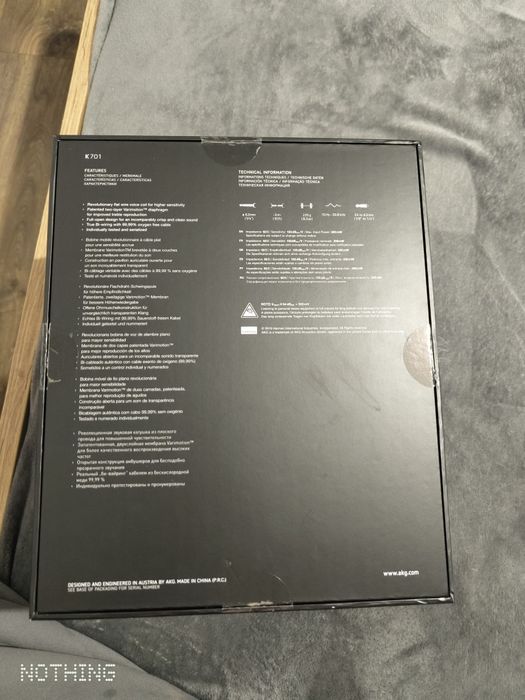 Căști audio profesionale AKG K701 folosite 2 ore.