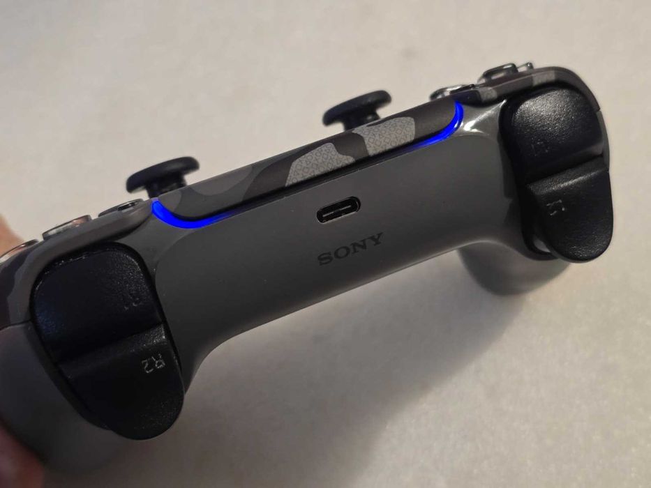 Controller Wireless PlayStation 5 DualSense, Grey Camouflage - poze