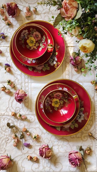 Старинные чайные трио Германия