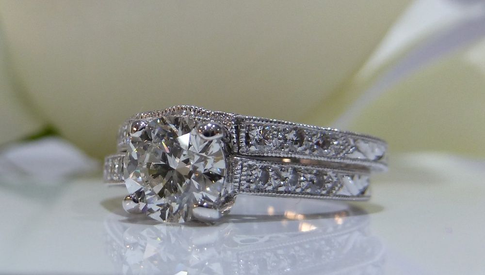 Inel logodna 18k Tacori 1.02ct diamante