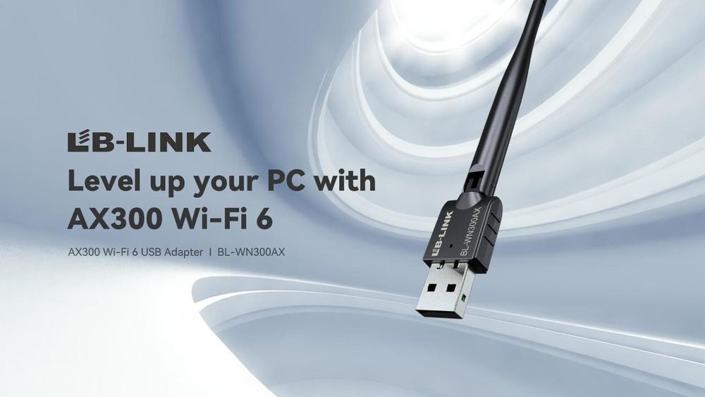 Lb link WN300AX AX300 WiFi 6 yuqori daromadli antennali USB adapteri