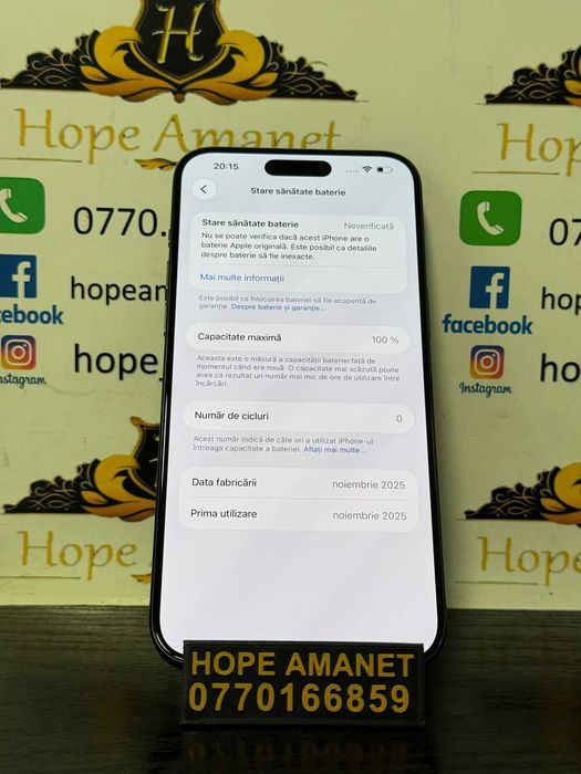 Hope Amanet P10/iPHONE 15 PRO MAX 512 GB
