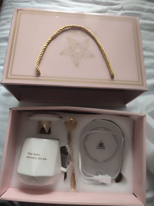 Подарочный набор кружка с подогревом