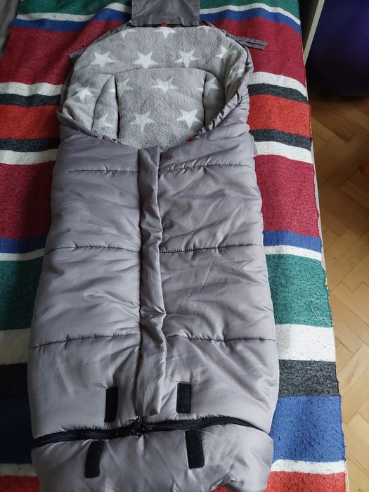 Термо чувал за детска количка Kaiser Jooy Light Grey Starprint