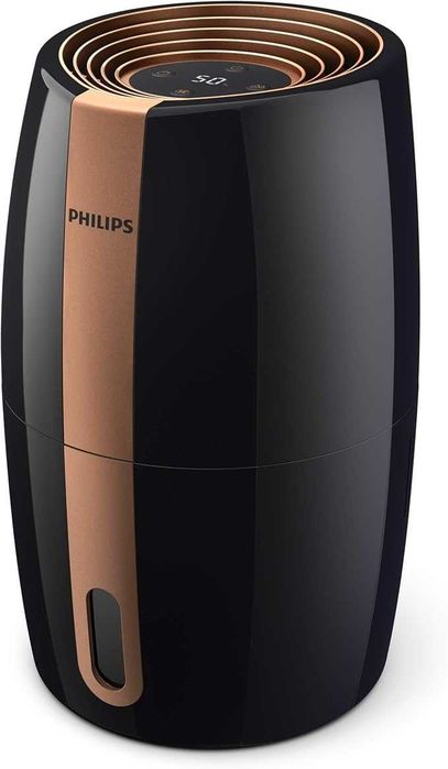 Philips Humidifier 2000 Series HU2718/10 - Естествено и хигиенично овлажняване, Черен/Меден & FY2401/30