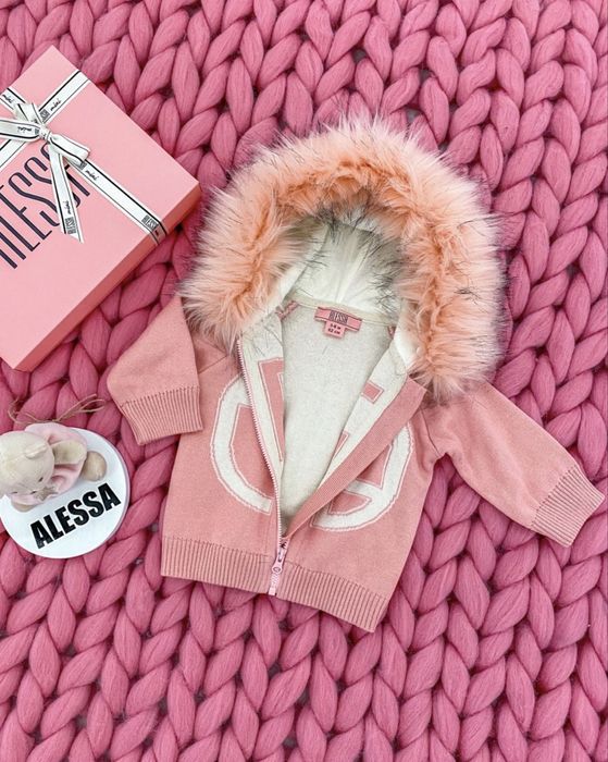 Alessa Mini Лого Жилетка От Плетиво - Розова