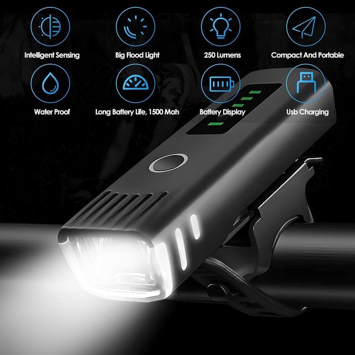 LED велосипедни светлини за нощно каране