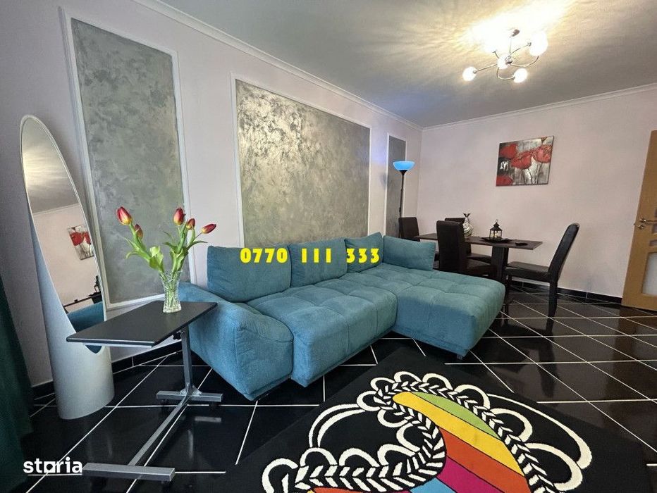 - Apartament 3 camere 72mp, ETAJ 1, Radu Negru, mobilat utilat complet