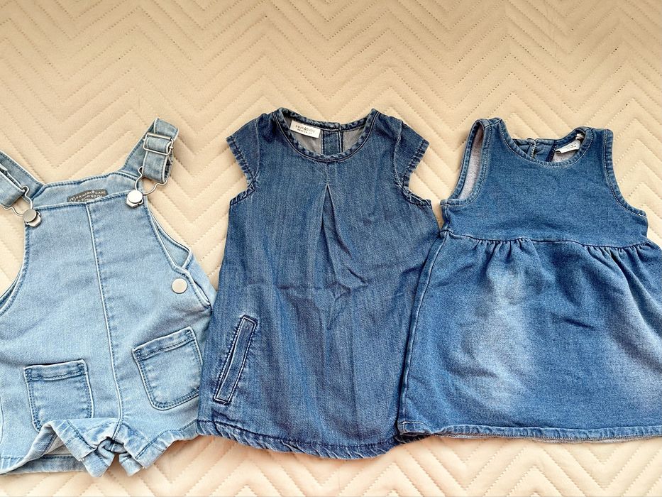 Летни дрехи и рокли за момиче 0 до 9 месеца