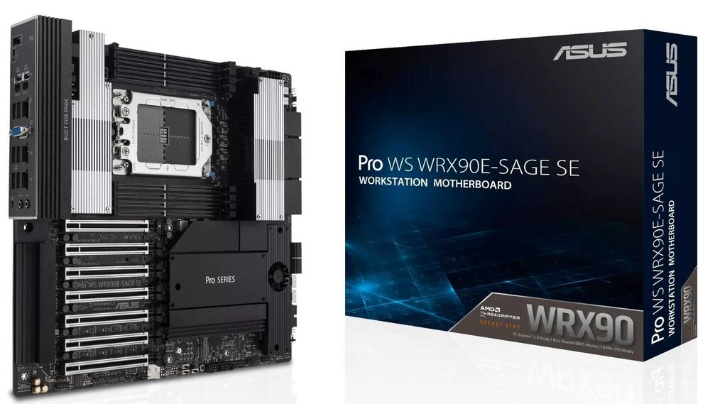 ASUS Pro WS WRX90E-SAGE SE – Threadripper PRO, sTR5, DDR5 ECC – Чисто нови