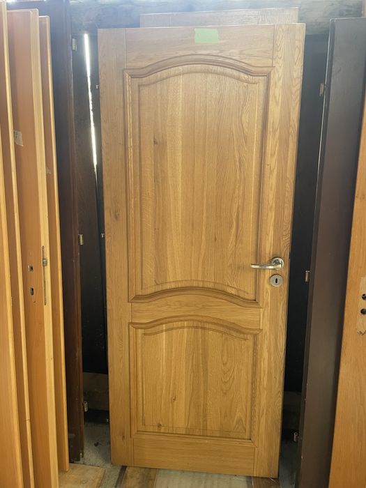 Ușă interior 100% lemn masiv plin – Germania • Cu broască + mânere
