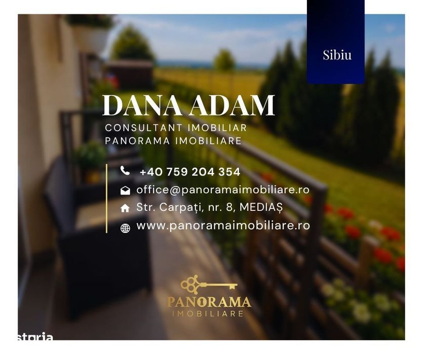 Apartament cu 3 camere, grădină proprie și loc de parcare