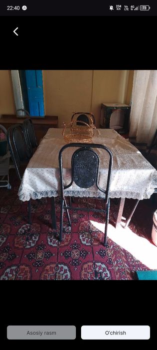 Stol stul 6 kishilik