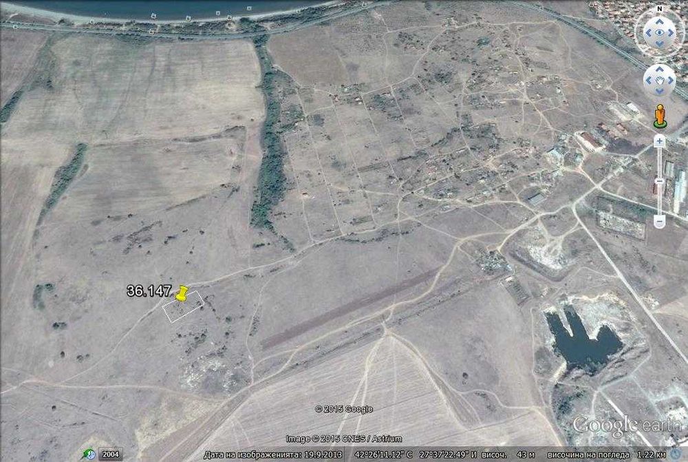 Продава се Парцел в Черноморец - 1200 кв.м за 65 €/кв.м - Снимка #2