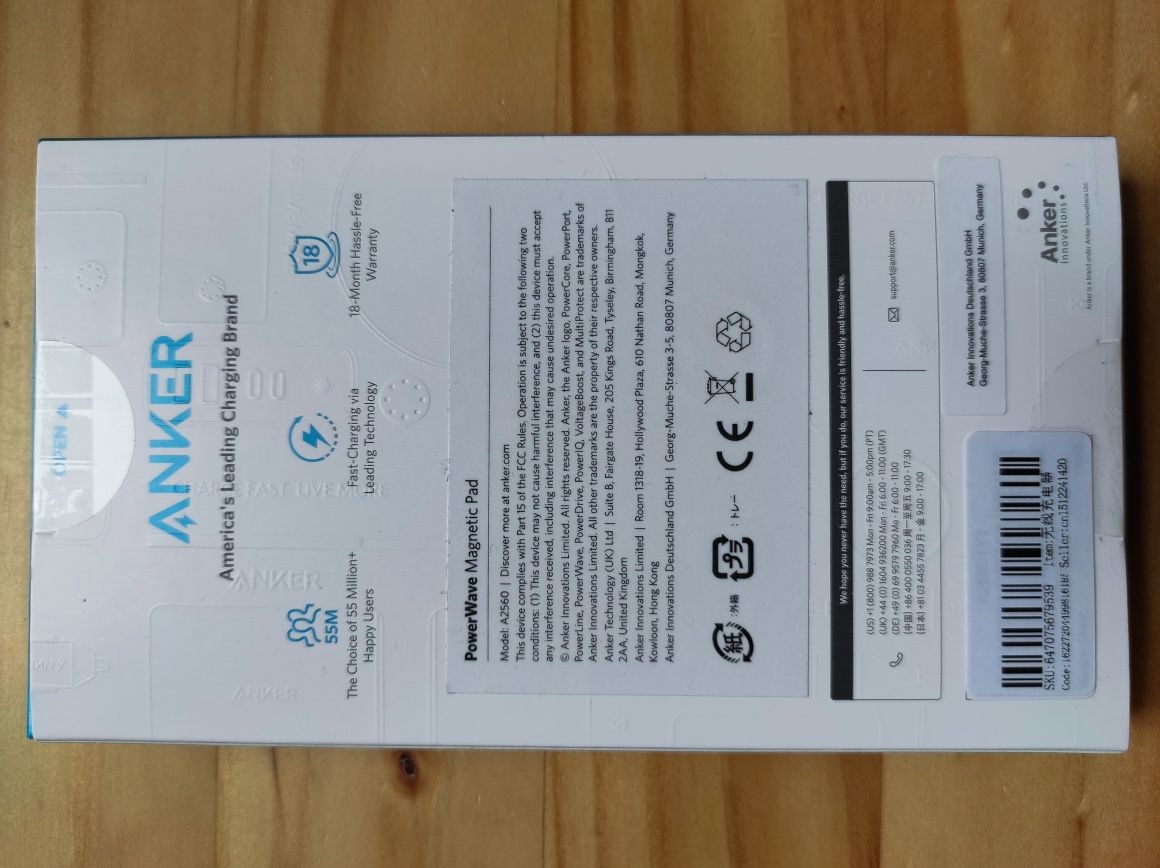 Безжично зарядно Anker за iPhone 12 и 13 НОВО гр. Видин Акджамия • OLX.bg