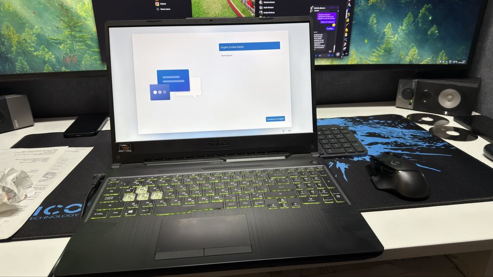 Геймърски лаптоп asus tuf gaming a15