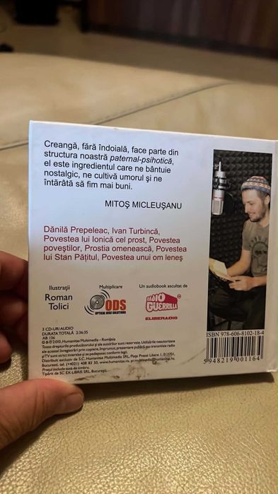 CD Audio Ion Creangă – lectura Mitoș Micleușanu  Planeta Moldova
