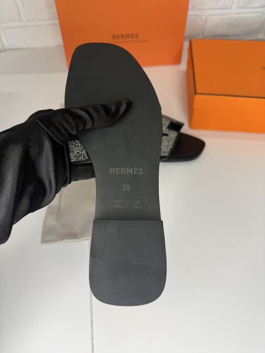 Papuci HERMES piele  36 37 38 39 cutie cadou