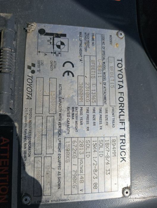 Stivuitor , electrostivuitor TOYOTA 1.5T