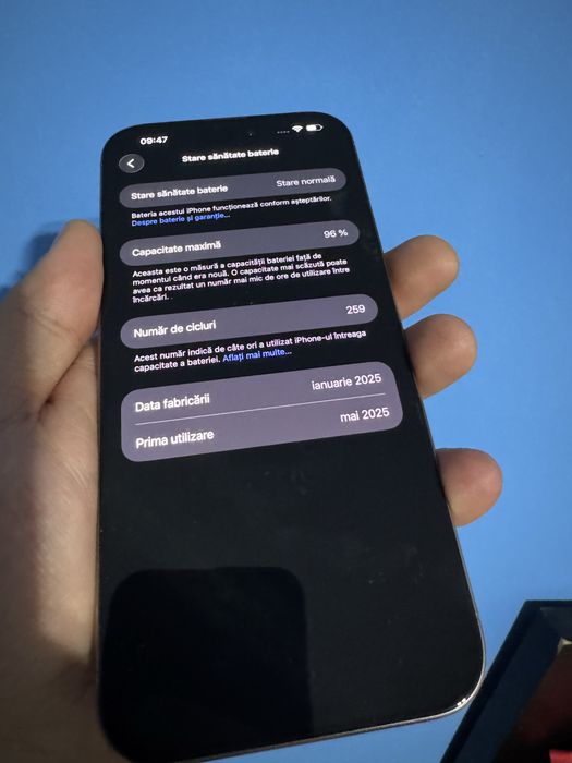 iPhone 16 Pro MAX 256GB încă în garanție stare impecabilă