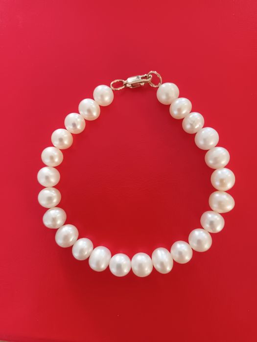 Златни! Руски обици, гривна от естествени перли и пръстен