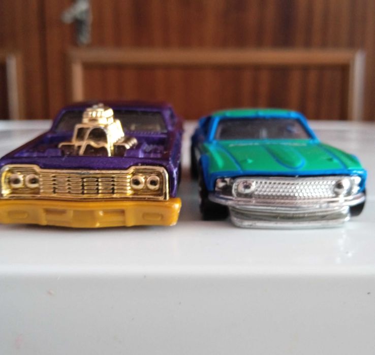 2 за 1 1969 FORD MUSTANG Boss 302+1964 CHEVY IMPALA HOTWHEELS toy cars