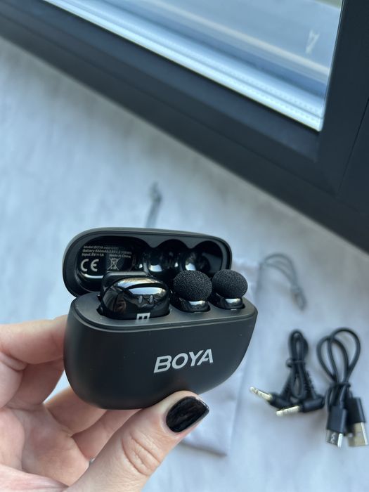 Комплект безжични брошки микрофони BOYA Mini-18 2 бр