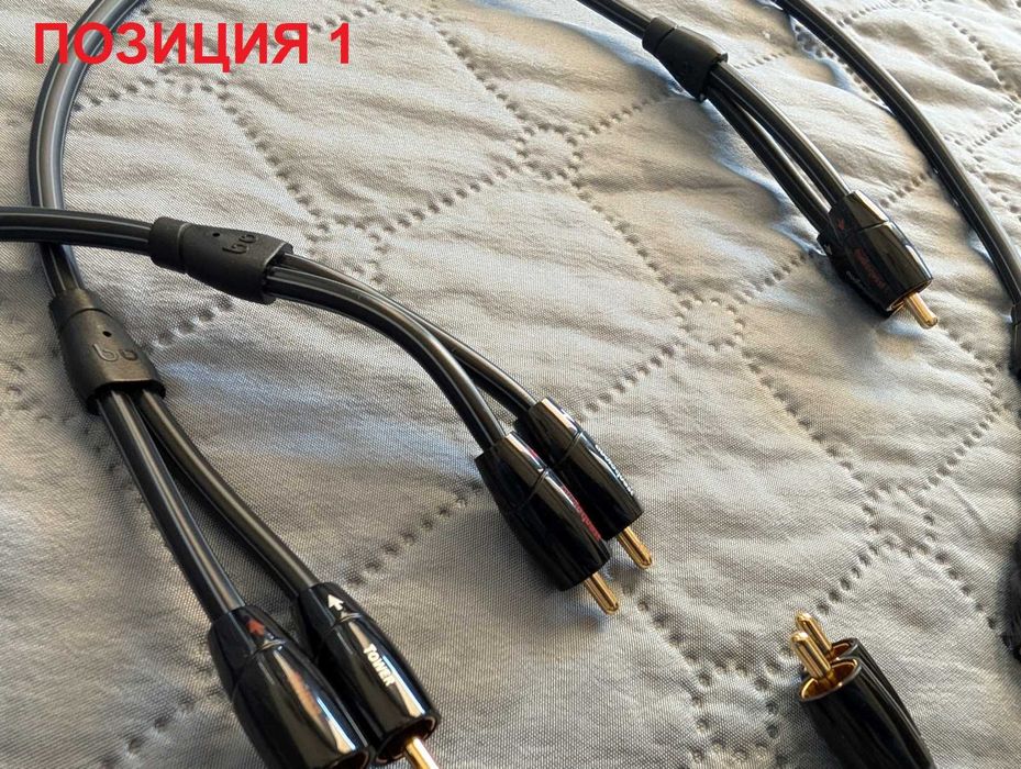 Качествени кабели аудио RCA, видео HDMI, мрежови LAN patch