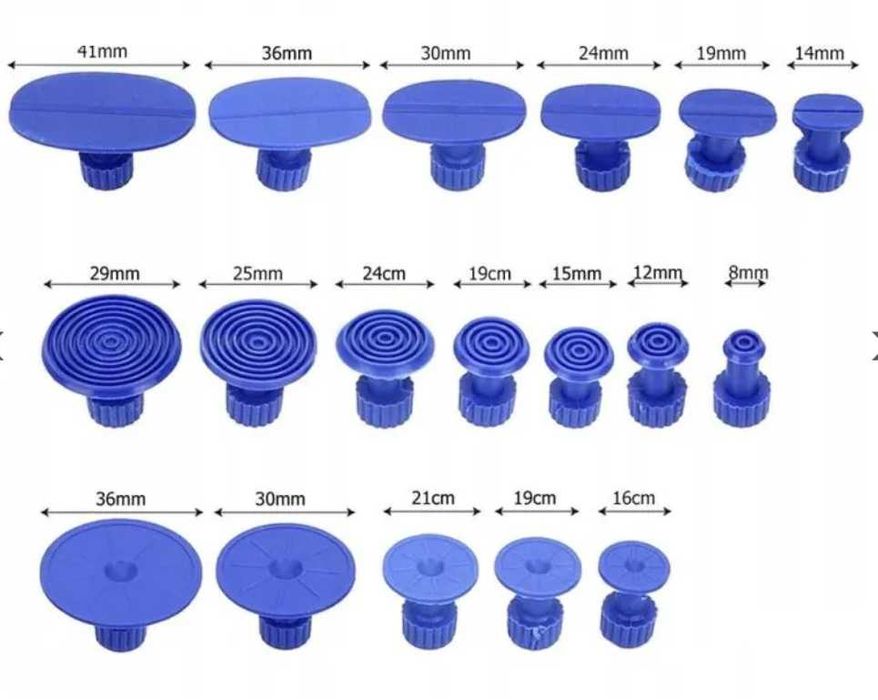Уред за премахване на вдлъбнатини, Обратен чук, к-т с 18 адаптери