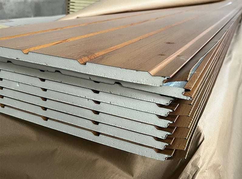 Фасадная, декоративная алюминиевая сэндвич-панель