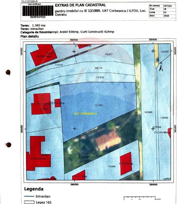 Teren de vânzare – Corbeanca / Paradisul Verde