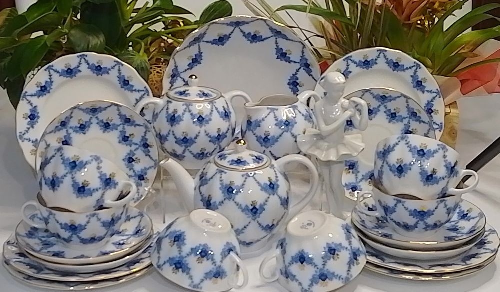 Руски порцелан ЛФЗ сервиз за чай