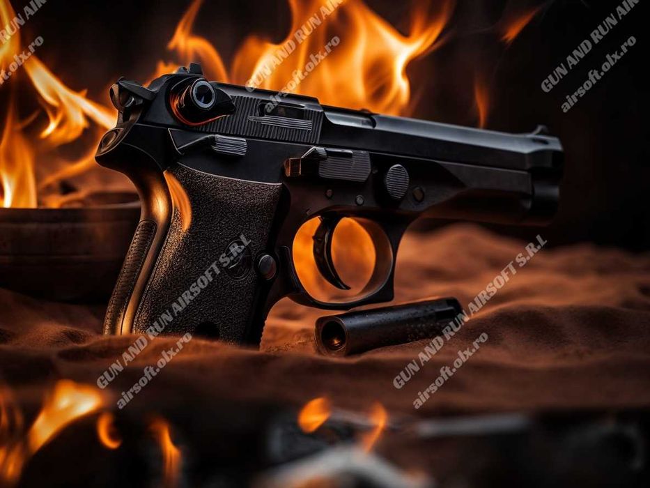 Super Pistol 5J!! ~ Cu Aer Comprimat Modificat PISTOL Beretta Co2+Gaz