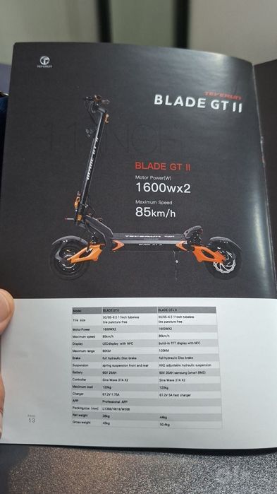 Elektrosamkat teverun blade gt 2