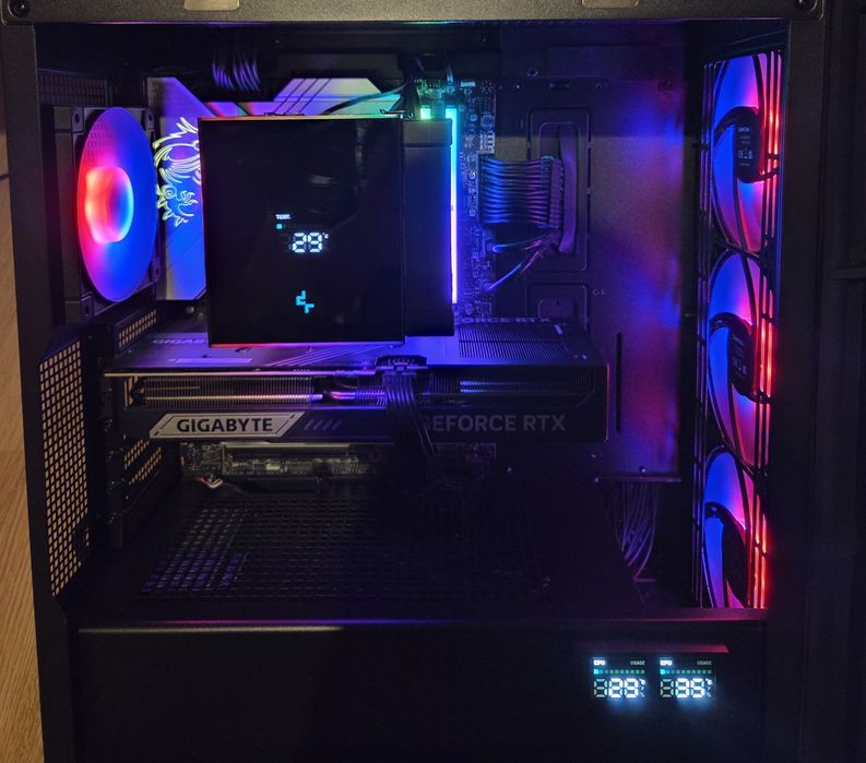 Vand kit MSI Z790 Wifi, sursa Corsair 1000w Gold modulara, carcasa & cooler cu display