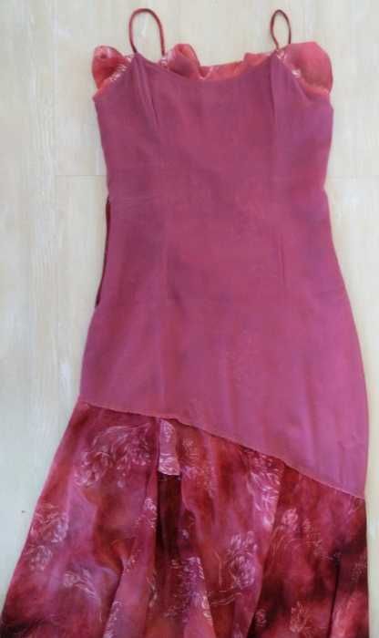Rochie de ocazie, corai/roz mar.S