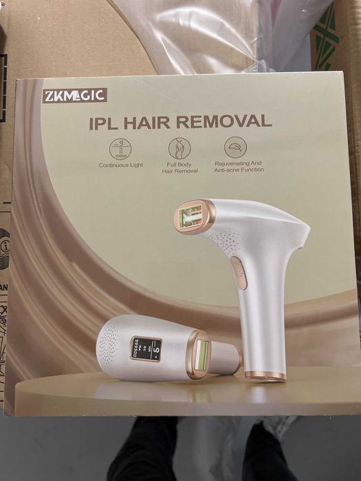 Epilator IPL ZKMAGIC HR/SC/RA 9 nivele 999.900 pulsuri luminoase Nou
