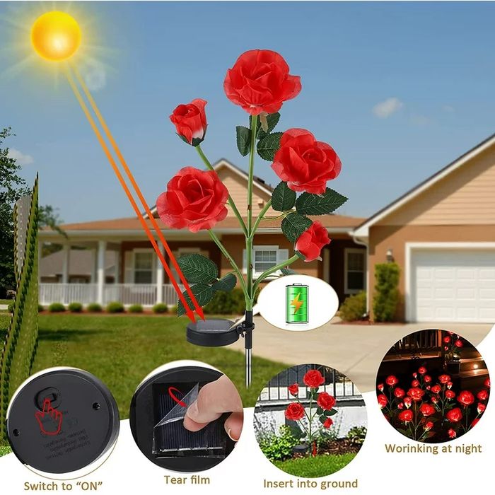 Роза на солнечных батареях