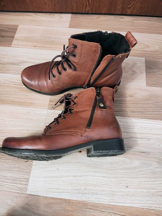 Ghete botine piele nr 38 fete