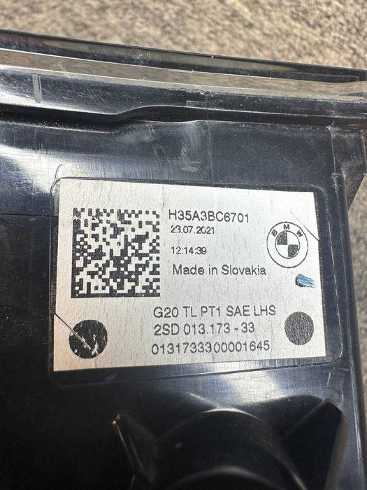 Stop aripa stanga BMW SERIA 3 G20 USA